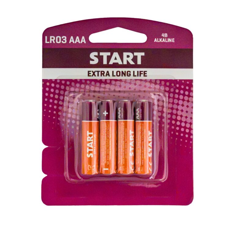 Baterii Start alcalină 1,5v LR03 / AAA, 4 buc.