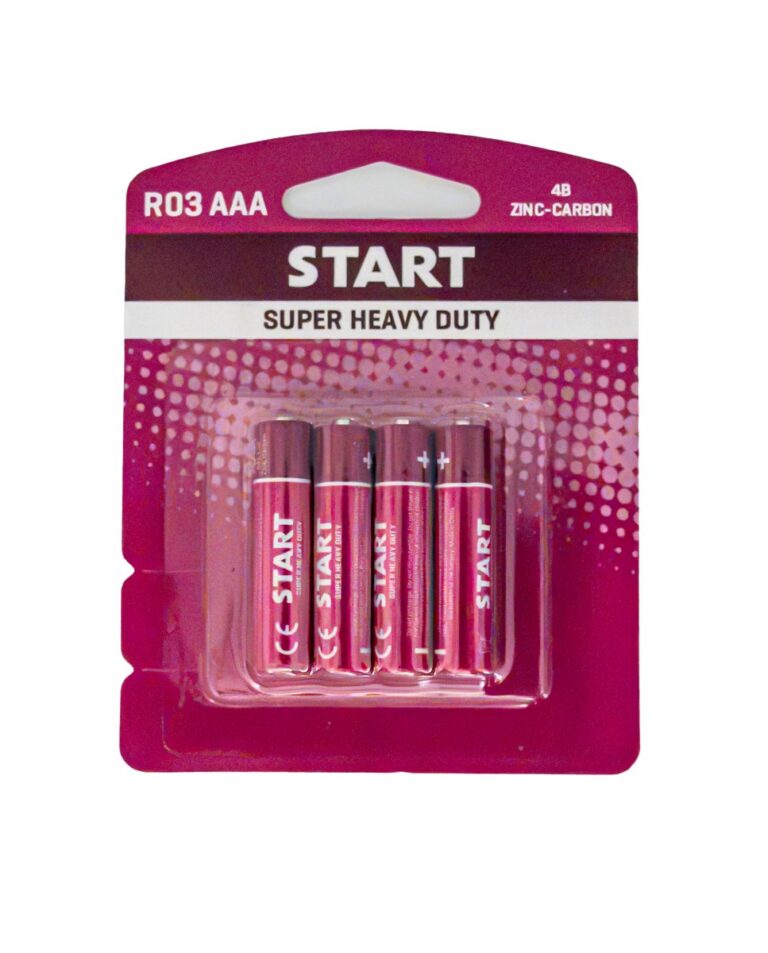 Baterii Start zinc-carbon 1,5v R03 / AAA, 4 buc.