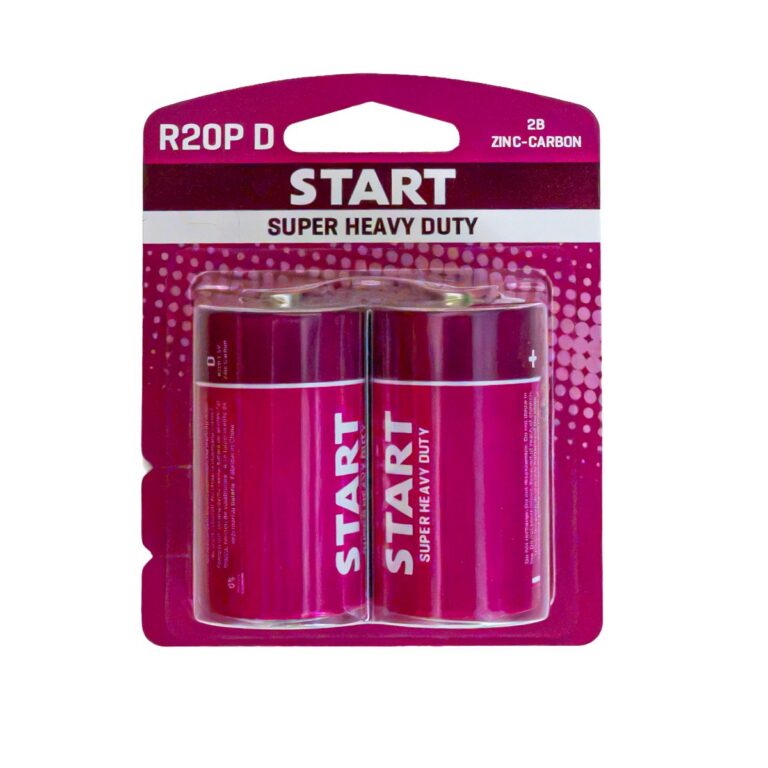 Baterii Start zinc-carbon 1,5v R20P / D, 2 buc.